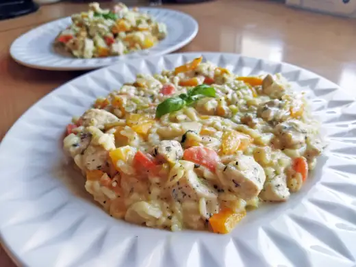 Risotto z kurczakiem, które zawsze wychodzi kremowe
